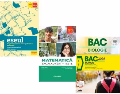 Pachet Bacalaureat 2026. Eseul. Pregatire individuala pentru proba scrisa si Matematica M2 Profil Stiinte ale naturii. Teste si Biologie. Notiuni teoretice si teste pentru clasele 9-10 - Liliana Paicu, Claudia Temneanu, Silvia Olteanu