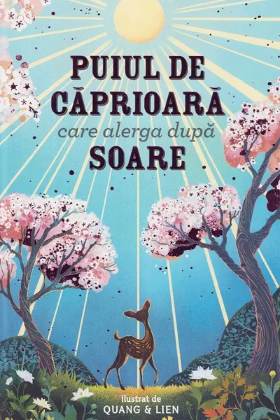 Puiul de caprioara care alearga dupa soare