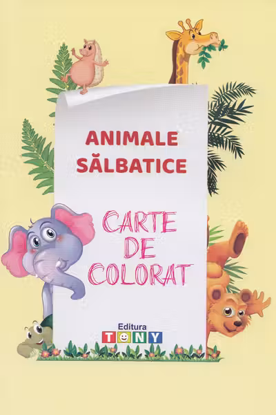 Animale sălbatice. Carte de colorat