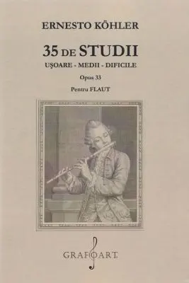 35 de studii usoare, medii, dificile. Opus 33 pentru flaut