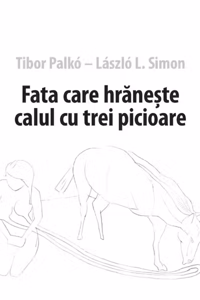 Fata care hraneste calul cu trei picioare
