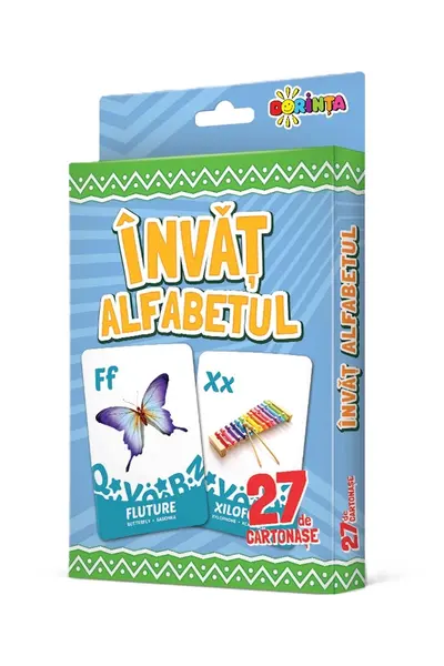 27 de cartonase. Invat alfabetul