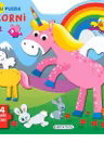 Carte cu puzzle - Unicorni