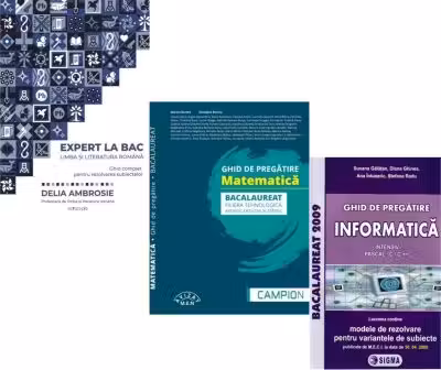 Pachet Bacalaureat 2026. Ghid complet Limba si literatura romana, Matematica. filiera tehnologica: servicii, resurse si tehnic si Informatica clasele 11-12, intensiv Pascal C/C++ - Delia Ambrosie, Marius Burtea, Susana Galatean