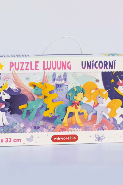 Joc educativ Mimorello - Puzzle luuung - Unicorni