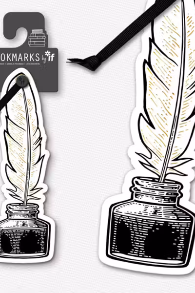 Academia Bookmarks: Quill & Ink