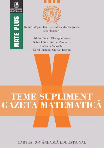Gazeta Matematică Clasa a 10-a Teme supliment