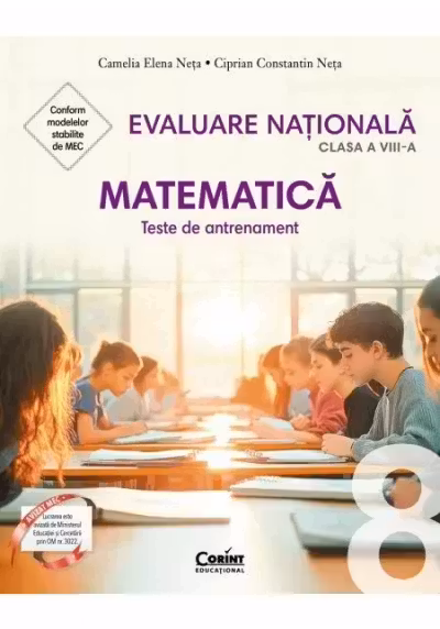 Evaluare națională 2026. Matematică. Teste de antrenament - clasa a VIII-a