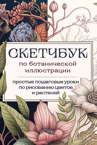 Скетчбук по ботанической иллюстрации. Простые пошаговые уроки по рисованию цветов и растений