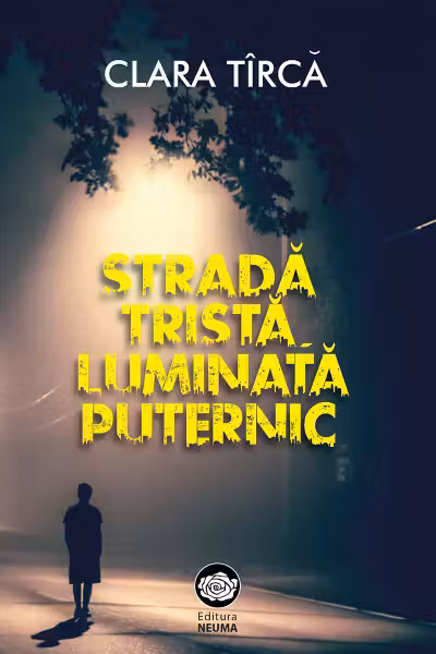 Strada tristă luminată puternic