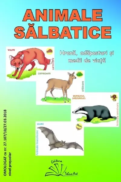 Animale sălbatice. Set jetoane