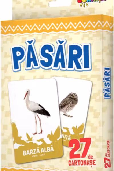 27 de cartonase. Pasari