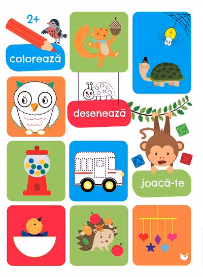Coloreaza deseneaza joaca-te (2 ani+)