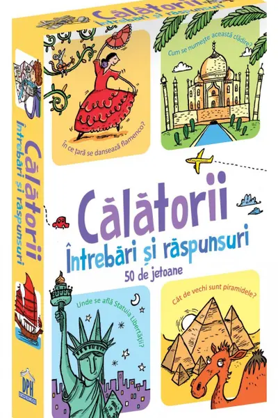 Călătorii. Întrebări și răspunsuri. 50 de jetoane