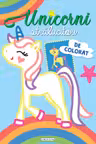 Unicorni stralucitori de colorat (bleu)