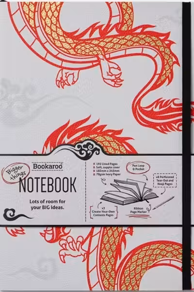 Bookaroo Bigger Things Notebook Warrior Dragon
