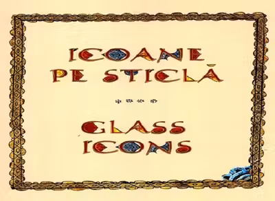 Icoane pe sticla. Glass icons