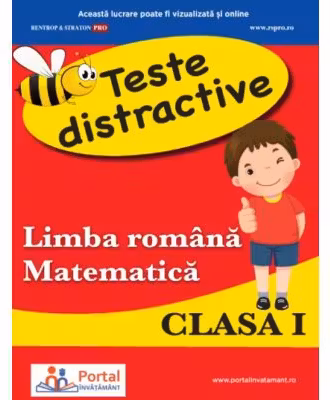 Teste distractive de Limba romana si Matematica pentru clasa 1 - Alina-Carmen Oncescu