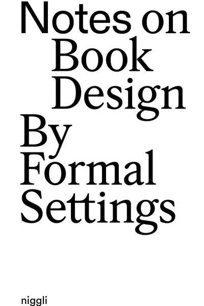 Notes on Book Design