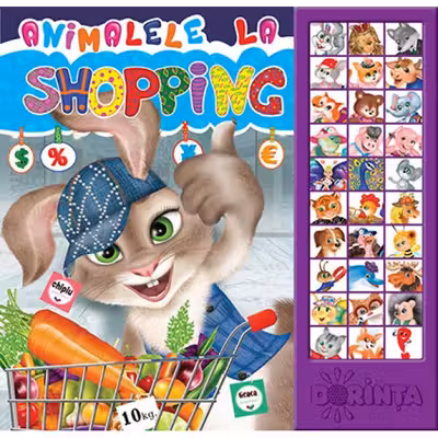 Carte cu sunete. Animalele la shoping