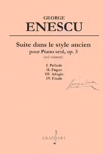 Suite dans le style ancien pour Piano seul, op. 3 (sol mineur)