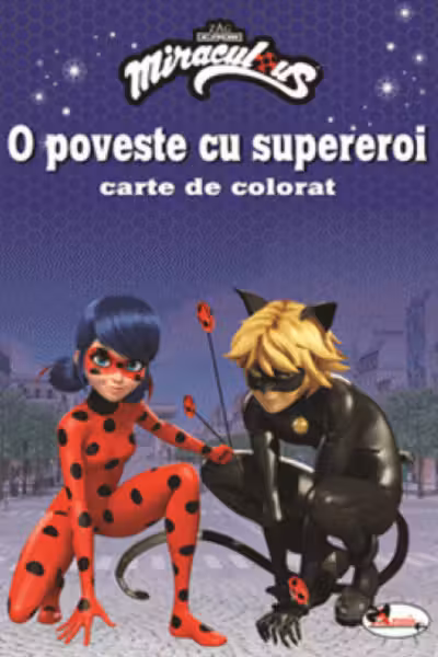 O poveste cu supereroi. Carte de colorat