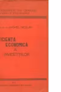 Eficienta economica a investitiilor