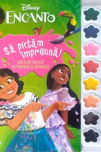 DISNEY. ENCANTO. SA PICTAM IMPREUNA! Carte de pictat cu pensula si acuarele