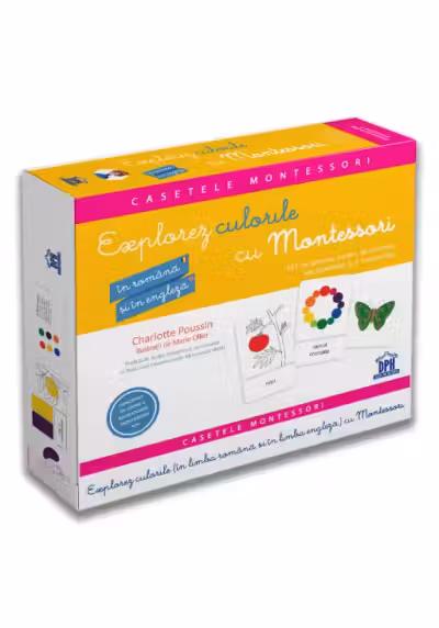 Explorez culorile cu Montessori. In romana si in engleza. Pentru dezvoltarea vocabularului si a creativitatii