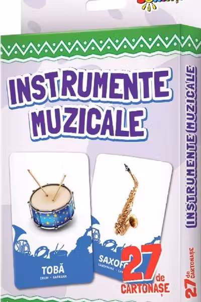 27 de cartonase. Instrumente muzicale