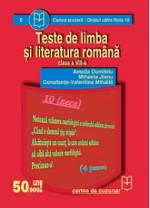 Teste de limba si literatura romana (clasa a VIII-a)