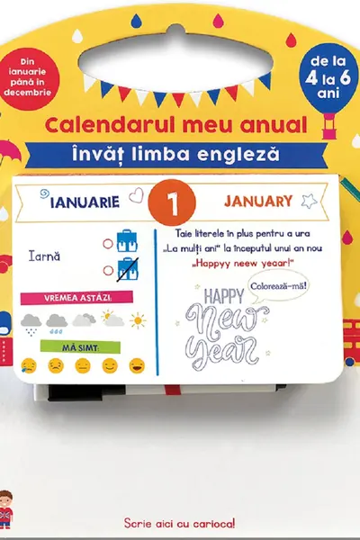 Calendarul meu anual. Învăț limba engleză
