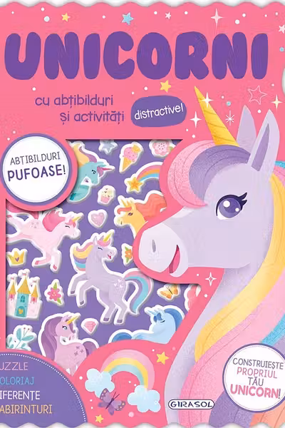 Abtibilduri pufoase - Unicorni