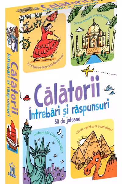 Călătorii. Întrebări și răspunsuri. 50 de jetoane