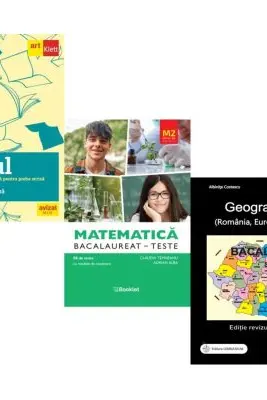 Pachet Bacalaureat 2026. Eseul. Pregatire individuala pentru proba scrisa si Matematica M2 Profil Stiinte ale naturii. Teste si Geografie Sinteze Teste Rezolvari - Liliana Paicu, Claudia Temneanu, Albinita Costescu