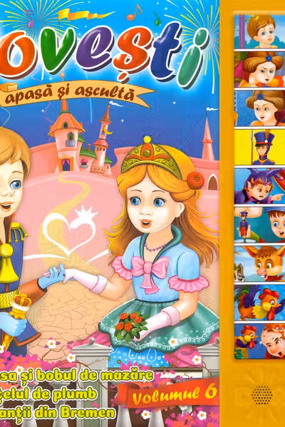 Carte cu sunete. Povesti vol. 6 (Bobul de mazare)