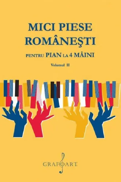 Mici piese românești pentru pian la 4 mâini Vol.2