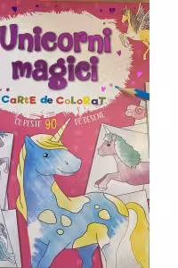 Unicorni magici carte de colorat