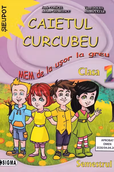 Caietul curcubeu MEM - Clasa 1 Sem.1