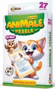 27 de cartonase educative.Animale vesele