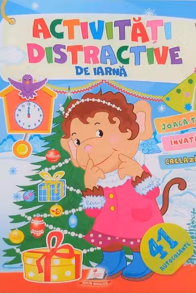 Activitati distractive de iarna. Maimuta
