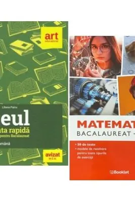 Pachet Bacalaureat 2026. Eseul. Varianta rapida de pregatire si Matematica M2 Tehnologic. Teste - Liliana Paicu, Daniela Stoica