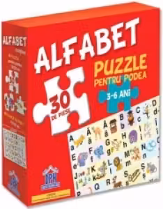 Alfabet - Puzzle pentru podea + Plansa alfabet