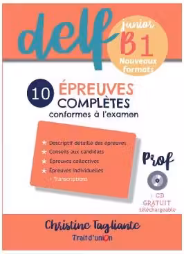 Nouveau DELF junior B1 10 epreuves completes Professeur