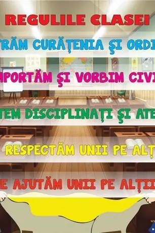 Planșa: Regulile clasei