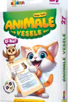 27 de cartonase educative.Animale vesele