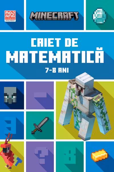 Minecraft - Caiet de matematica 7-8 ani