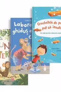 Pachet pentru prichindei isteti: 1. Jungla literelor; 2. Laboratorul ghidus al lui Chitibus; 3. Crochetele de peste pot sa inoate?
