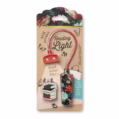 Book Lover's Reading Light Dark Floral