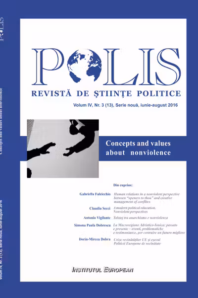 Polis vol.4 nr.3 (13) Serie nouă iunie-august 2016 Revista de Științe politice